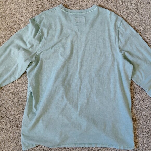 Men's Vintage Long Sleeve Pocket T-Shirt XXL - Picture 4 of 4